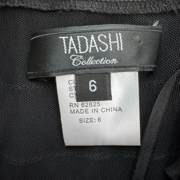 Tadashi Collection Pleated Taffeta Rosette Shutter Pleat Sheath Cocktail Dress 6 - Picture 10 of 12